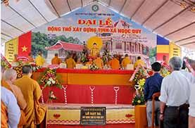 Tổ chức sự kiện - Lễ động thổ xây dựng Tịnh xá Ngọc duy